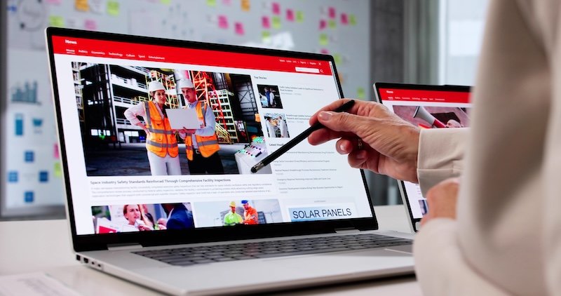 Busy Journalist Creates Compelling Content For Online News Media Website