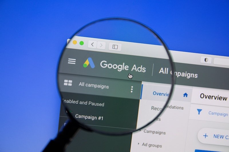 Ostersund, Sweden - May 4, 2021: Google Ads website on a computer screen. Google Ads is an online advertising service.